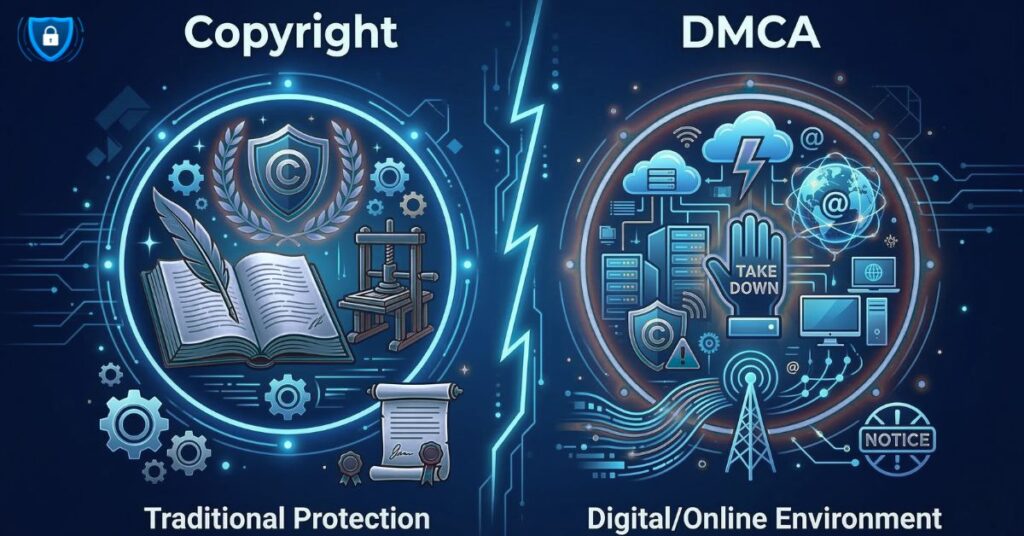 DMCA Vs Copyright
